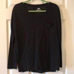 Old navy black boyfriend long sleeve tee